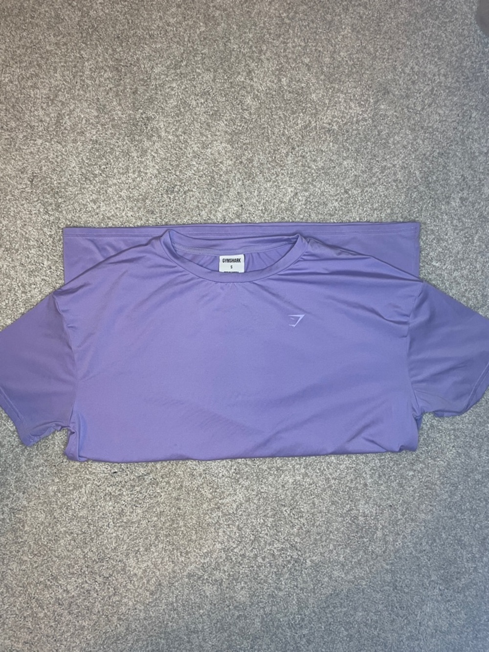 Whitney Simmons Gymshark Lavender Short Sleeve Crew Neck Tee